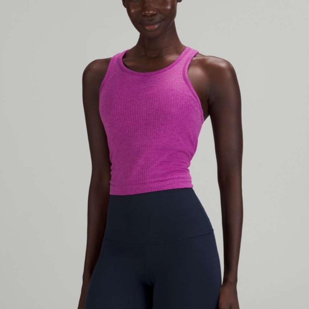 Lululemon Ebb to Street Cropped Racerback Tank
